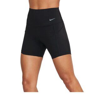 Nike Women's Universa Medium-Support High-Waisted 5" Biker Shorts with Pockets